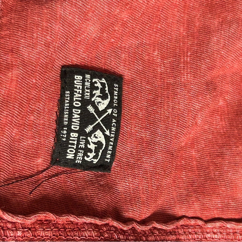 BUFFALO DAVID BITTON MENS SHORT SLEEVE HENLEY - Picture 3 of 6